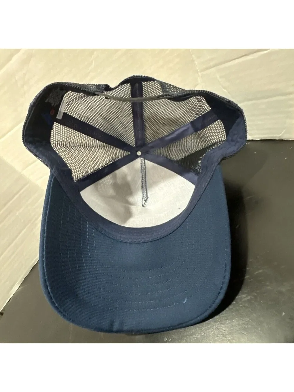 Running Wild Trail Run Marathon Jogging Jog Blue Mesh Snapback Baseball Cap